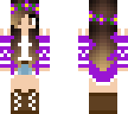 purple summer girl