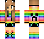 rainbow creeper girl