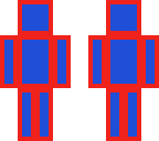 red and blue