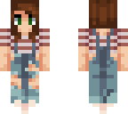 short hair with overalls