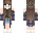 blue flannel girl