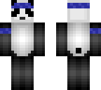 blue running panda