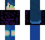 cute girl cyan
