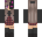 pink devil bunny mask girl