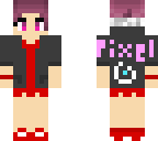 pixel galaxy girl