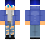blue-haired boy