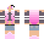 cute cropped girl pink