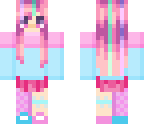 cute pink and blue girl