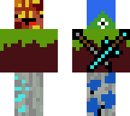 eating grass with swords