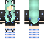 girl with cat ears and gloves
