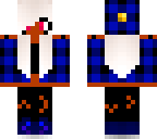 modern girl in blue
