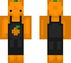 orange in an apron
