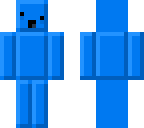 unfisinished plastic bleu skin