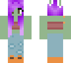 zombie purple bunny girl