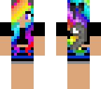 rainbow hair cat