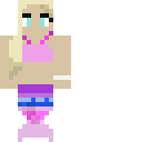 blonde mermaid front view