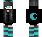 blue and black girl