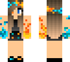 fire and ice girl with flower crown
