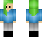 green-haired girl