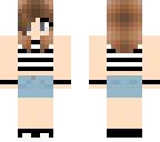 striped crop-top