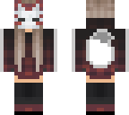 a white fox mask girl