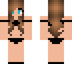 black bathing suit girl
