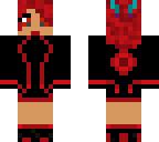 dark red tron girl