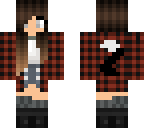 flannel wolf girl