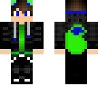 half green wolf
