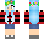 cute blue haired girl