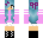 cute blue haired girl