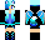 cute blue werwolf with wings
