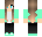 mint green shirt girl
