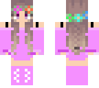 purple flower crown girl