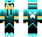 skin con gorra azul