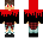black with red hoodie