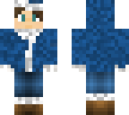 blue winter outfit
