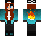 blue with fire girl