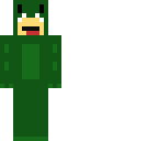 one-sided dinosaur suit
