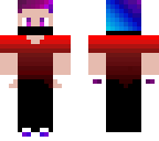 pvp purple and blue gradient hair boy