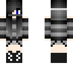 zane girl but with darck blue eye's