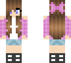 pink plad girl