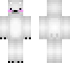 shy polar bear