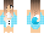 cute aqua wolf girl