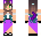 purple dress cat girl