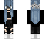 blue hair grunge