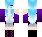 blue purple girl