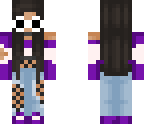 purple jacket and clouts