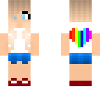 rainbow heart girl