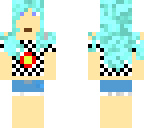 blue-haired girl